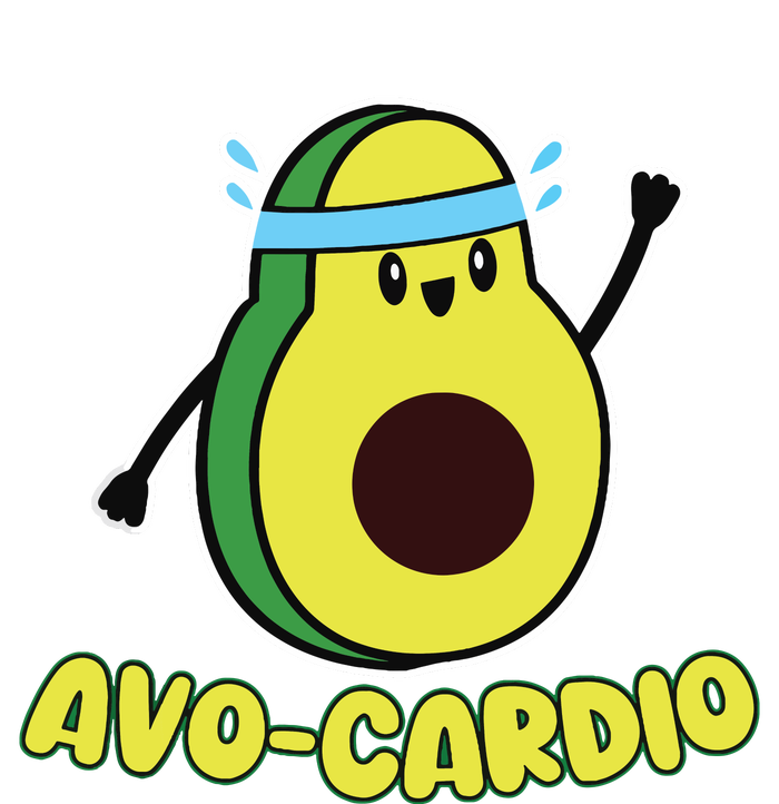 Avocardio Funny Pun Workout Running Avocado Exercise Tank Top Valucap Bio-Washed Visor