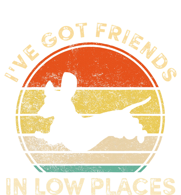 IVe Got Friends In Low Places Funny Dachshund Cooling Performance Crew T-Shirt