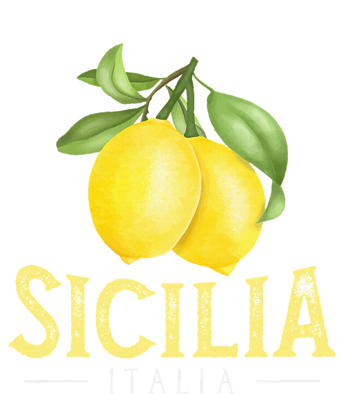 Sicilia Italia Italian Lemons Proud Sicilian Women's Racerback Cropped Tank