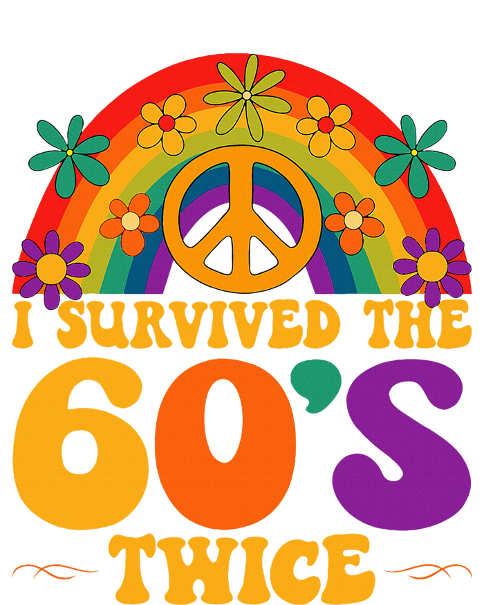 I Survived The 60s Twice Sixties 70th 70s Year Old Birthday Sustainable Bucket Hat