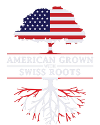 American Grown With Swiss Roots Switzerlan V-Neck T-Shirt