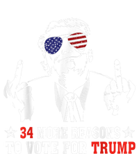 34 More Reasons To Vote For Trump Usa Flag 4th Of July T-Shirt