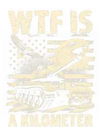 Wtf Is A Kilometer Eagle Badge American Signature Burger Vintage Design T-Shirt