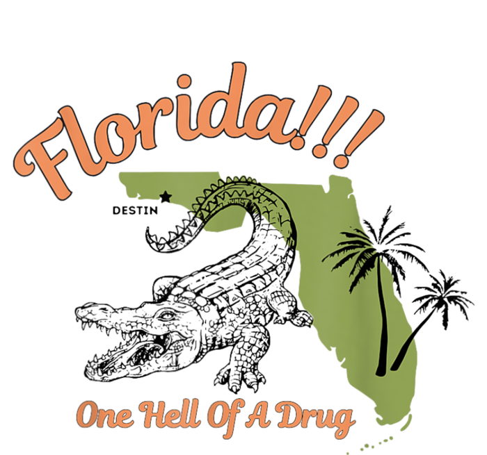 Florida One Hell Of A Drug Funny Summer Beach Womens CVC Long Sleeve Shirt