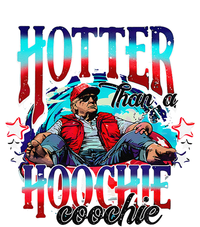 Funny Cute Trump Hotter Than A Hoochie Coochie Gift Short Acrylic Beanie