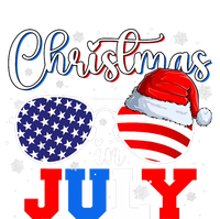 Christmas In July Santa Hat Sunglasses Usa Flag 4th Of July Button