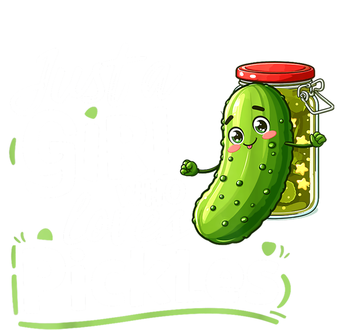 Cute Im Just A Girl Who Loves Pickles For Funny Pickle Lovers Gift Valucap Bio-Washed Visor