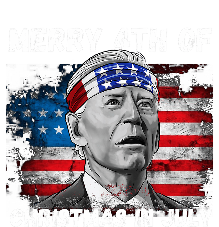 Merry 4th Of Christmas In July Funny Biden Zip Tote Bag