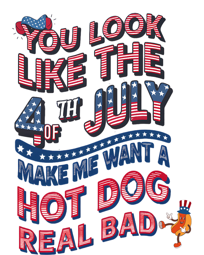 Funny You Look Like 4th Of July Hot Dog Wiener T-Shirt