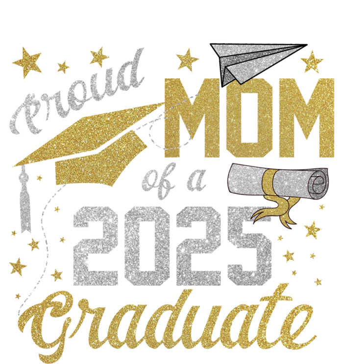 Proud Mom Of A Class Of 2025 Graduate 2025 Senior Mom 2025 Funny Gift Pom Pom 12in Knit Beanie