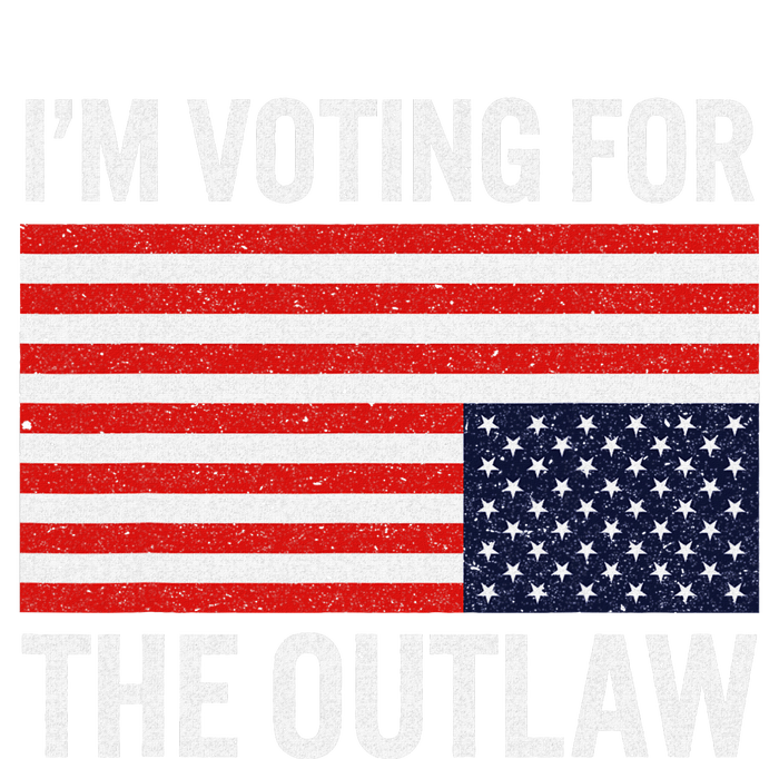 Voting For The Outlaw Bold Political Statement Performance Long Sleeve Polo