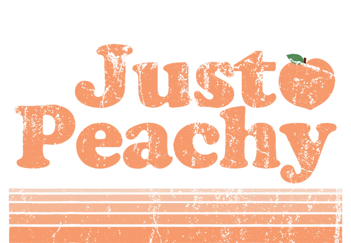 Just Peachy Retro 70s Georgia Peaches Summer Fruit Tie-Dye T-Shirt