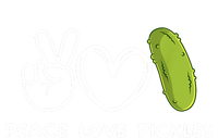 Funny Peace Love Pickles Retro Pickles Lover Food Lover Gift T-Shirt