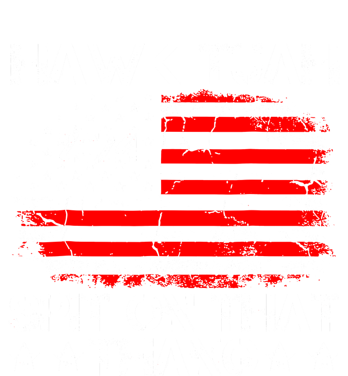 Hawk Tuah 24 Spit On That Thang Funny Quote Striped Beanie with Solid Band