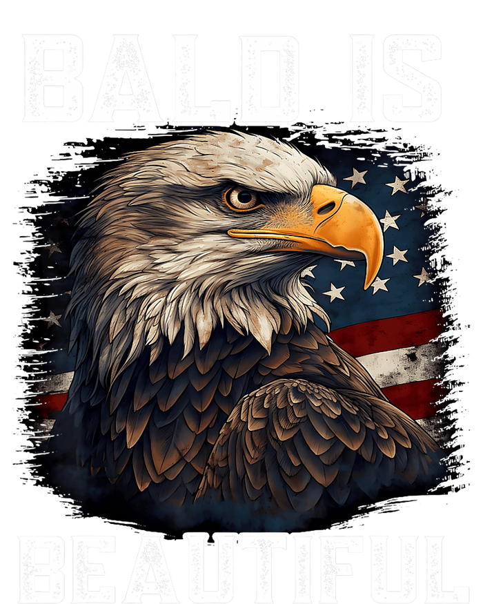 Bald Is Beautiful 4th Of July Independence Day Bald Eagle Performance Sprint T-Shirt