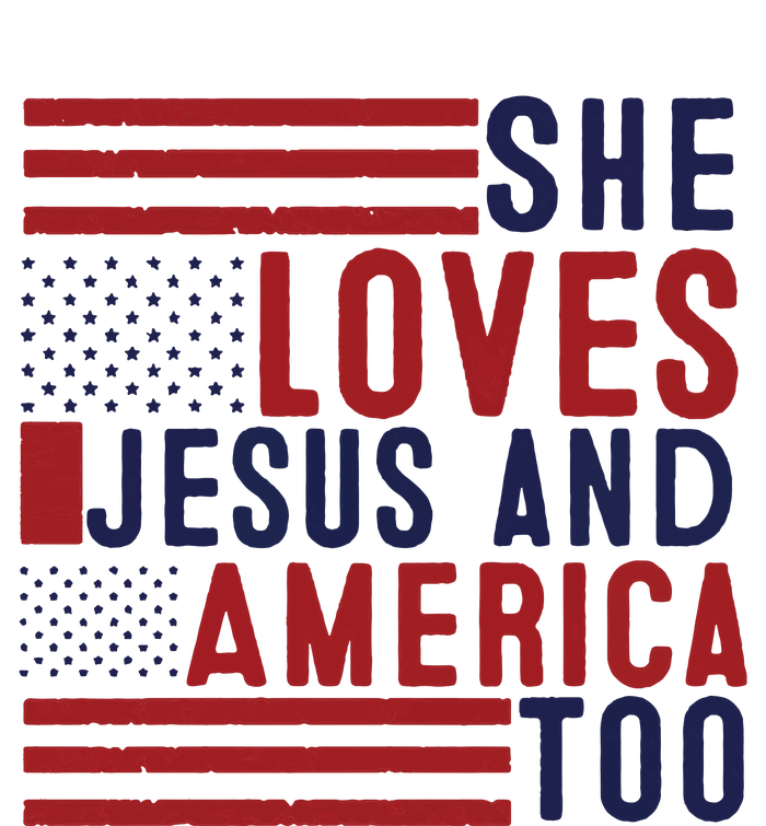 She Loves Jesus And America Too T-Shirt