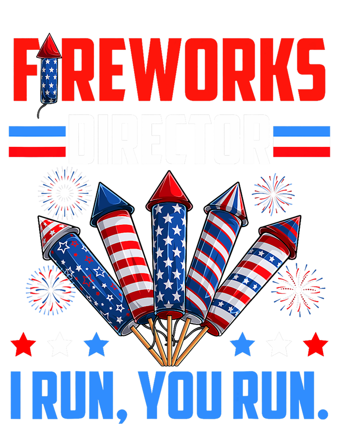 Fireworks Director If I Run You Run 4th Of July Patriotic Grommeted Golf Towel