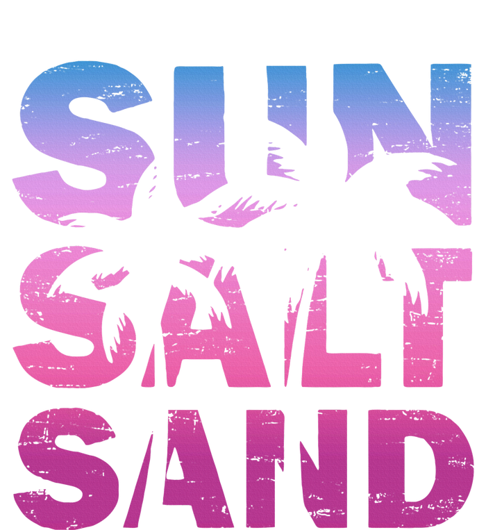 Sun Salt Sand Funny Palm Sun Retro Beach Summer T-Shirt