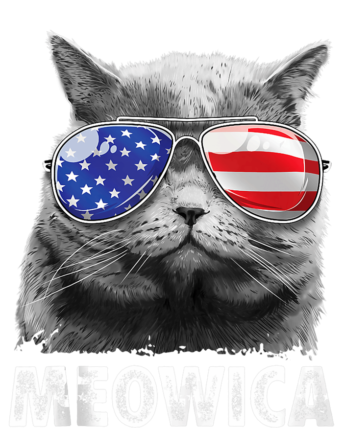 Meowica Cat 4th Of July Merica Usa American Flag Kids Tie-Dye T-Shirt