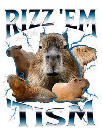 Rizz Em With The Tism Capybara Funny Oddly Dank T-Shirt