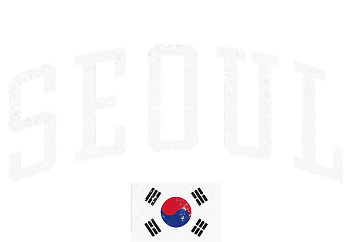 Vintage Seoul South Korea Country Flag Souvenir Vacation Women's T-Shirt