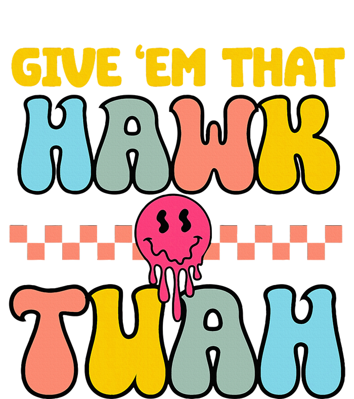 Hawk Tuah Funny Viral Humor Meme Video Kids Long Sleeve Shirt