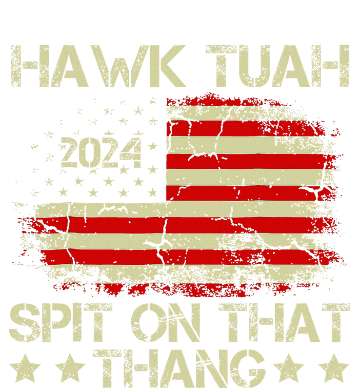 Hawk Tuah 24 Spit On That Thang America Flag Vintage Short Acrylic Beanie