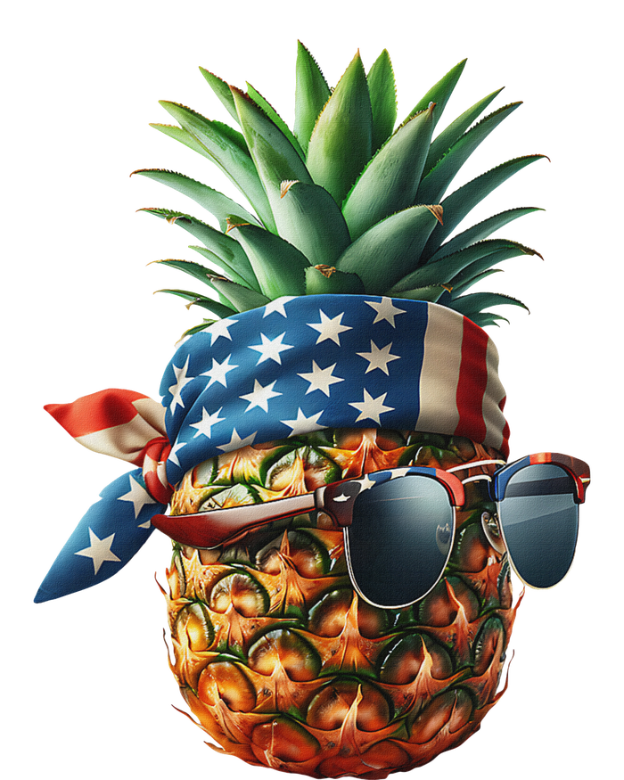 Pineapple With Bandana Sunglasses American Flag 4th Of July Daily Commute Backpack