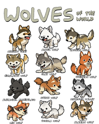 Chibi Wolf Wolves Animals Of The World Wolf Lover T-Shirt