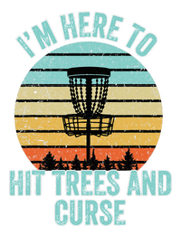 Disc Golf Funny Hit Trees And Curse Retro Disc Golf Zip Tote Bag