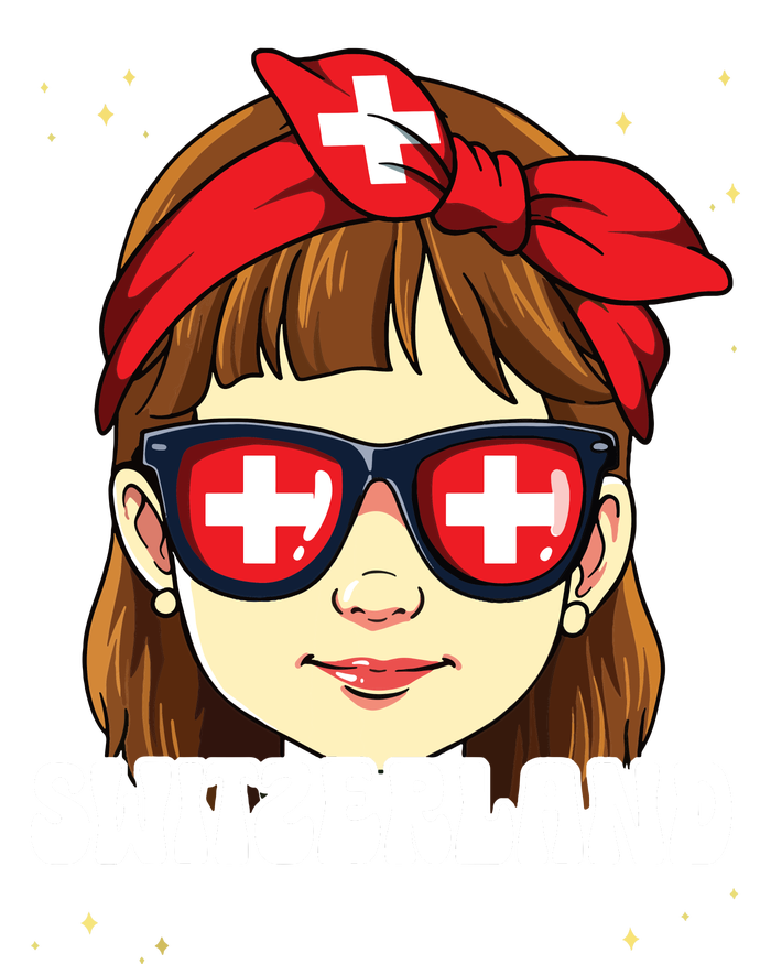 Swiss Girl Switzerland Grommeted Golf Towel