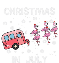 Christmas In July Flamingo Trailer Summer Xmas Camp Camper T-Shirt