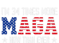 IM 34 Times More Maga Now Than Ever Funny Felon Trump 2024 Large Microfiber Waffle Golf Towel