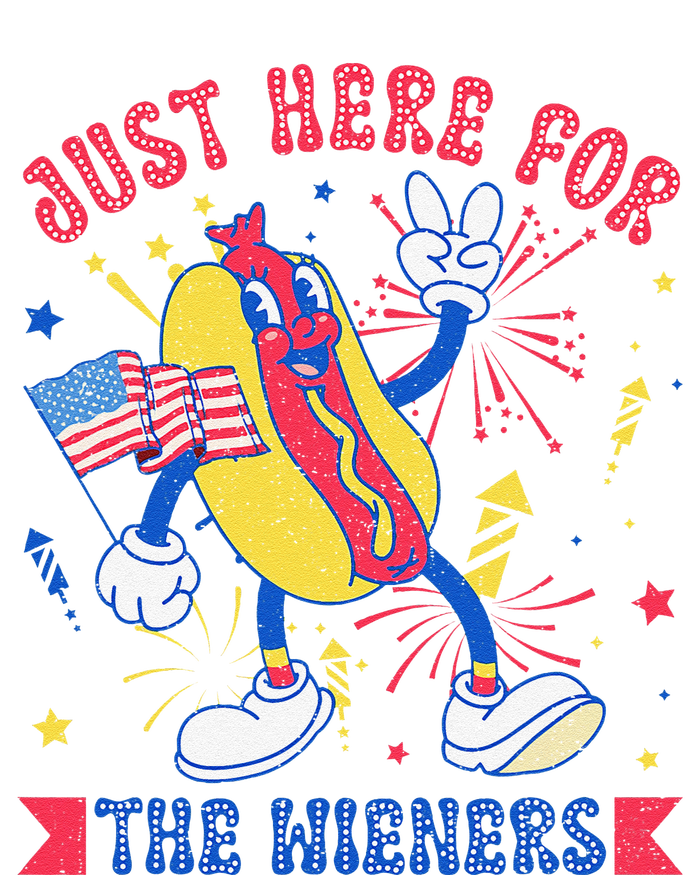 IM Just Here For The Wieners Funny Hot Dog 4th Of July Sweatshirt Cinch Pack Bag