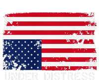 Under Distress Upsidedown American Flag Premium T-Shirt