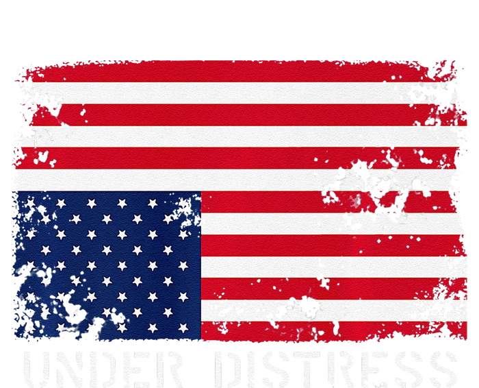 Under Distress Upsidedown American Flag Premium T-Shirt