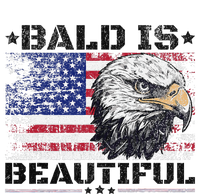 Bald Is Beautiful 4th Of July Independence Day America Eagle T-Shirt