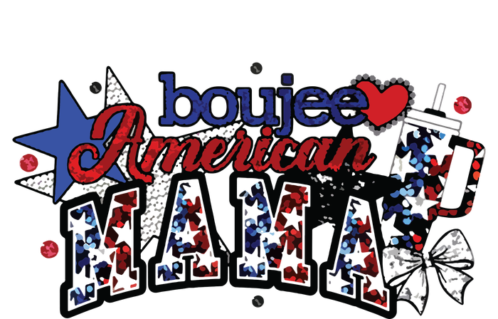 Boujee American Mama High Crown Mesh Back Trucker Hat