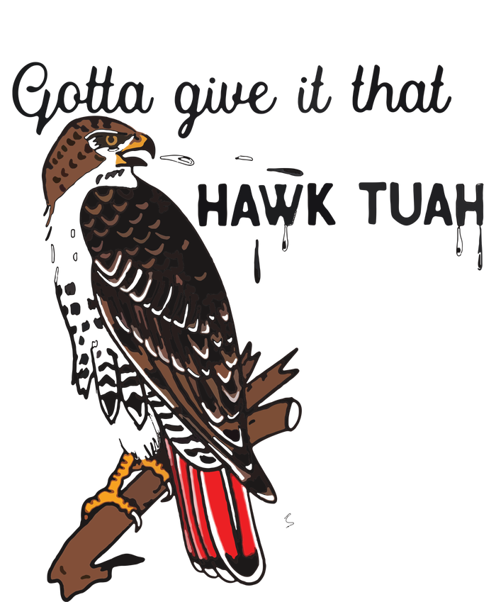 Hawk Tuah Humor Funny Yupoong Adult 5-Panel Trucker Hat