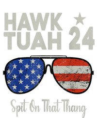 Hawk Tuah 24 Spit On That Thang American Flag Adult Humor T-Shirt