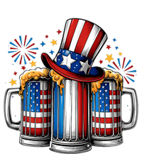 Beer American Flag 4th Of July Merica Drinking Usa T-Shirt