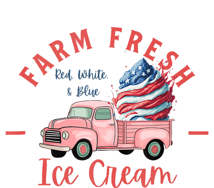 Fourth 4th Of July Matching Family Cute Farm Fresh Ice Cream T-Shirt