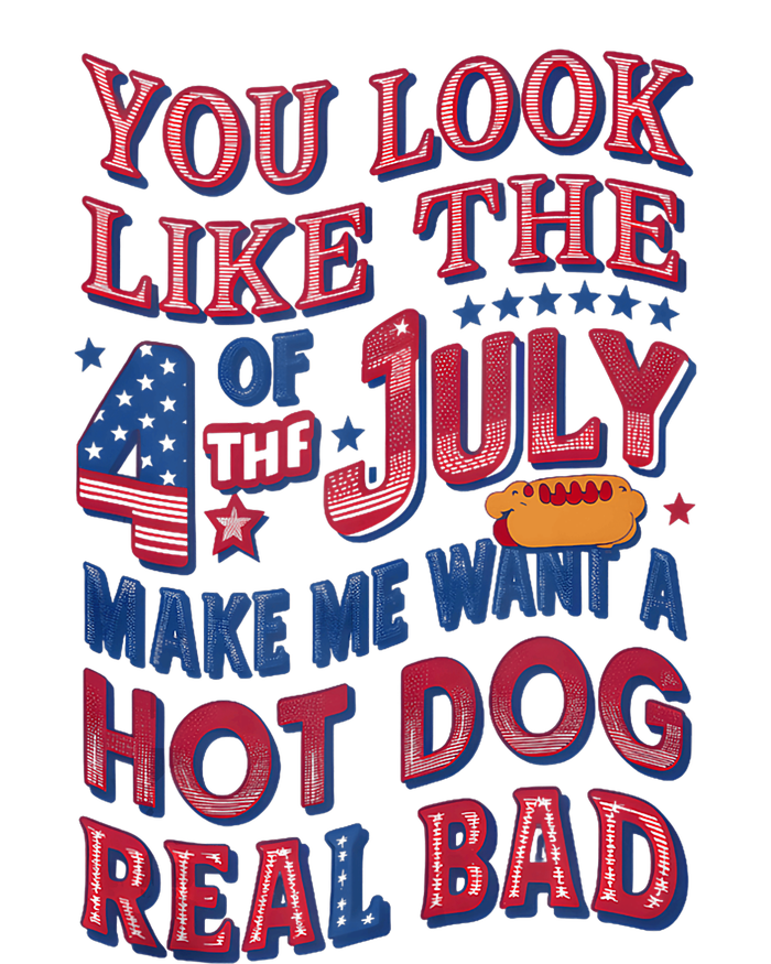 Funny You Look Like 4th Of July Hot Dog Wiener Women's Flannel Pajama Set