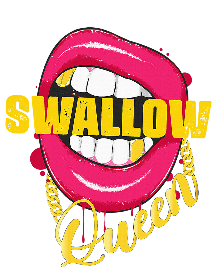 Swallow Queen Lips Golden Necklace Naughty Queen T-Shirt