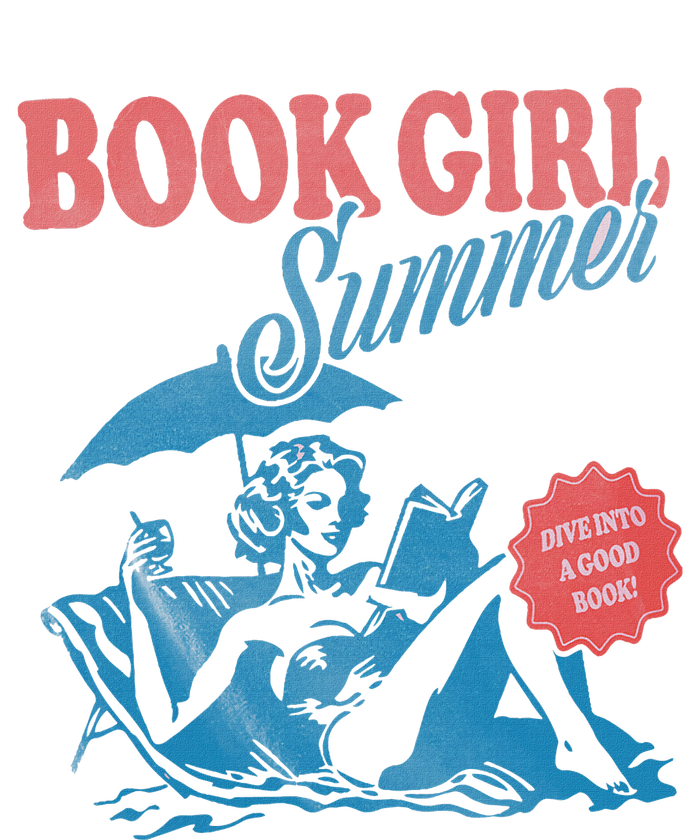 Women Retro Book Girl Summer Bookish Vacation Funny Reader T-Shirt