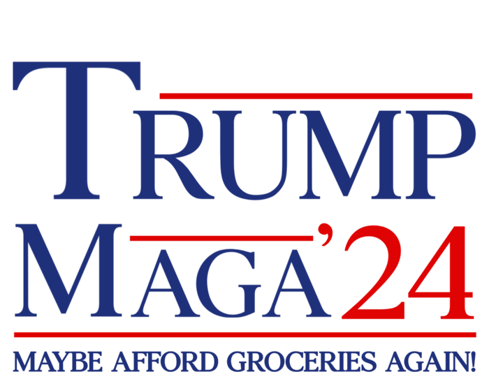 Maga Maybe Afford Groceries Again Cropped Pullover Crew