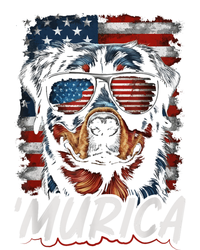 4th Of July Bald Dog Mullet Murica Usa Usa Merica Poster