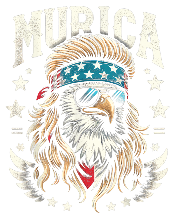 4th Of July Bald Eagle Mullet Murica Usa Usa Merica Womens Funnel Neck Pullover Hood