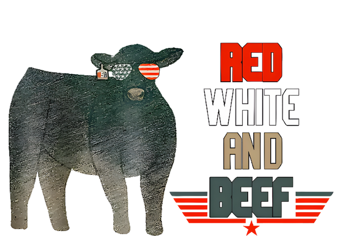 Red White And Funny Beef 4th Of July T-Shirt