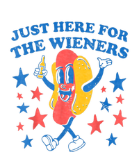 4th Of July Retro Just Here For The Wieners Funny Hot Dog Gift T-Shirt